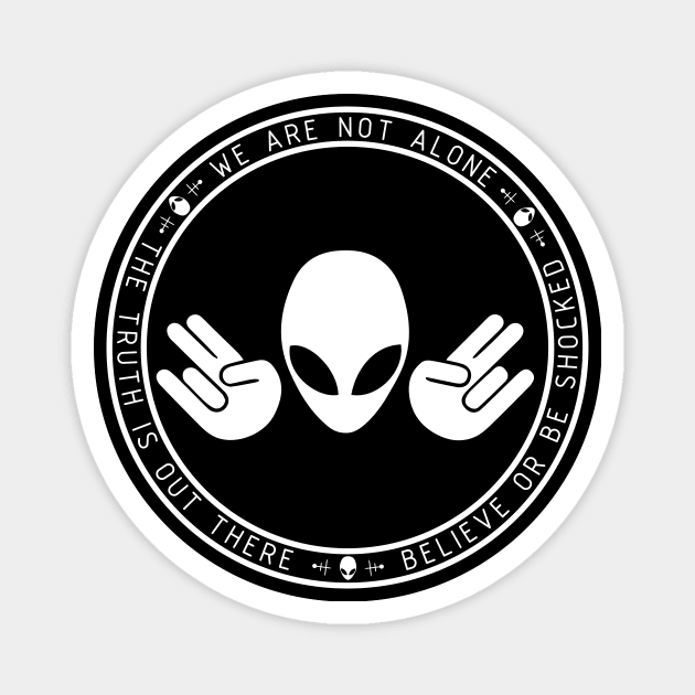 Alien Shocker (Dark Background) Magnet by HiLoDesigns